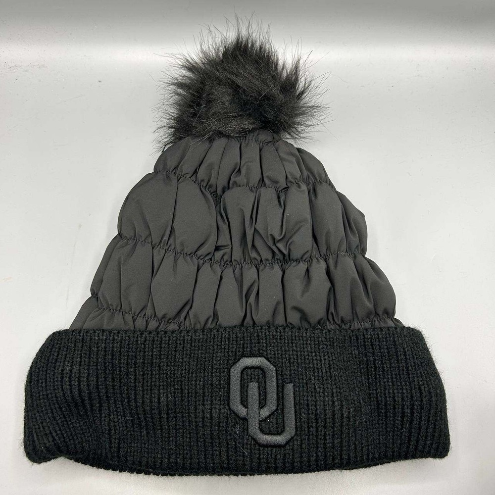 Oklahoma Sooners NCAA Hat Men Black Fanatics Cuffed Beanie Nightcap New